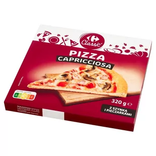 Carrefour Classic Pizza capricciosa z szynką i pieczarkami 320 g - Dania mrożone - miniaturka - grafika 1
