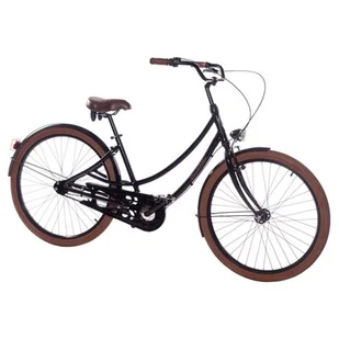 Rower miejski PLUMBIKE Donatella Lady 7B 28 cali damski Czarny - Rowery - miniaturka - grafika 1