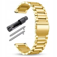 Akcesoria do zegarków - UNIWERSALNA STALOWA BRANSOLETA DO ZEGARKA SMARTWATCH KOLORY 22mm PREMIUM - miniaturka - grafika 1