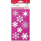 Zabawki kreatywne - Szablon plastikowy 105 x180mm płatki śniegu - miniaturka - grafika 1