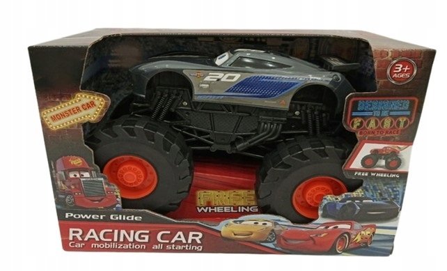Auto Monster Truck Szare Racing Car Auta