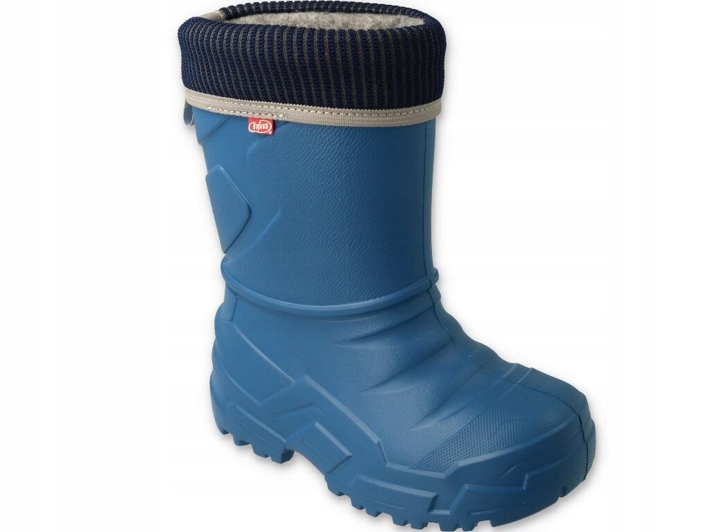 Kalosze dziecięce BEFADO piankowe rozmiar 25 niebieskie ocieplane