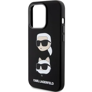 Karl Lagerfeld KLHCP15LSDHKCNK iPhone 15 Pro 6.1" czarny/black Silicone Karl&Choupette Head - Etui i futerały do telefonów - miniaturka - grafika 5