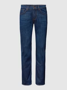 Spodnie męskie - Jeansy ze szwami w kontrastowym kolorze model ‘John Neuer’ - grafika 1