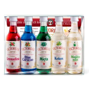 Victoria Cymes Victoria''s Cymes - Zestaw Syropów do Drinków 5x50ml - Syropy i koncentraty owocowe - miniaturka - grafika 1