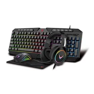 Zestawy myszka + klawiatura - Gaming Zestaw Dla Gracza 4W1 Varr - miniaturka - grafika 1