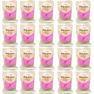 D&D Fun Cookies / Zestaw Ciasteczek Z Wróżbą Z Naklejką Okrągłą "Baby Shower Pink" Pink 20 Sztuk - Desery dla dzieci - miniaturka - grafika 1