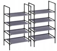 Szafki na buty - REGAŁ NA BUTY ZOGISTORE Z 4 PÓŁKAMI X2 SZAFKA - miniaturka - grafika 1