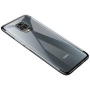 Etui i futerały do telefonów - Hurtel Clear Color case żelowy pokrowiec etui z metaliczną ramką Xiaomi Redmi 10X 4G / Xiaomi Redmi Note 9 czarny - miniaturka - grafika 1