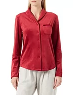 Bluzki damskie - Triumph Damska bluzka z weluru typu boyfriend, Mannish Red, 46 - miniaturka - grafika 1