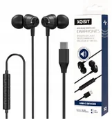 Słuchawki - Xqisit SŁUCHAWKI PRZEWODOWE DOKANAŁOWE USB TYP-C Z MIKROFONEM PILOTEM 1.2m - miniaturka - grafika 1