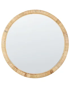 Rattan Lustro ścienne 80 cm Naturalny ANLEZY - Lustra Rattan Lustro ścienne 80 cm Naturalny ANLEZY - Lustra - miniaturka - grafika 1