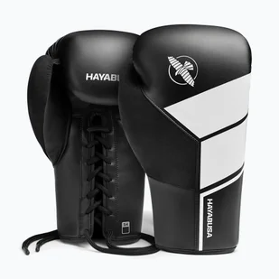 Rękawice bokserskie Hayabusa S4 Lace Up białe S4LACBG-BK  12 oz - Rękawice bokserskie - miniaturka - grafika 1