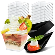 Zestawy sztućców - Kubek deserowy, pojemnik 160 ml, zestaw 50 sztuk + łyżeczka Allbags - miniaturka - grafika 1