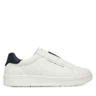 Buty dla chłopców - Sneakersy Tommy Hilfiger Low Cut Sneaker T3X9-34359-1355 S Biały - miniaturka - grafika 1