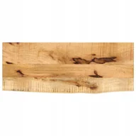 Blaty meblowe i parapety okienne - Blat Stołu 70X20X2,5CM Naturalna Krawędź Surowe Drewno Mango - miniaturka - grafika 1