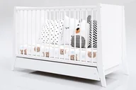 Łóżeczka i kojce - Łóżeczko dziecięce z szufladą Cosmo białe 120x60 - miniaturka - grafika 1