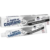 Pasty do zębów - Pasta del Capitano, Pasta do zębów wybielająca z aktywnym węglem czarna, 75 ml - miniaturka - grafika 1