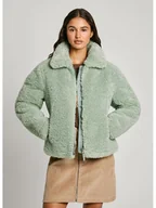 Kurtki damskie - Pepe Jeans Kurtka polarowa w kolorze jasnozielonym - miniaturka - grafika 1