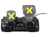 Ładowarki do elektronarzędzi - PARKSIDE® Podwójna ładowarka 12 V, 2 x 4,5 A, PDSLK 12 B2 (bez akumulatorów) - miniaturka - grafika 1