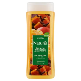 Joanna Naturia: żel pod prysznic z mango i papają 300ml - Kosmetyki do kąpieli - miniaturka - grafika 2