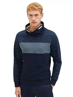 TOM TAILOR Bluza męska, 32438 - Navy Soft Spacedye, L - Bluzy męskie - miniaturka - grafika 1