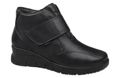 Botki damskie - Trzewiki Botki AXEL Comfort 4491 H Czarne na rzepy Kosela Medic 9491 na haluksy - miniaturka - grafika 1