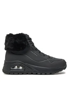 Skechers Botki 167274/BBK Czarny - Botki damskie - miniaturka - grafika 1