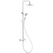 Zestawy prysznicowe - Zestaw prysznicowy natynkowy KFA ARMATURA Morris 5246-910-00 z deszczownicą Chrom - miniaturka - grafika 1