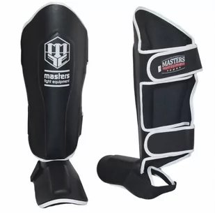 Masters FIGHT EQUIPMENT Ochraniacze piszczeli i stopy, NS-20, rozmiar XL - Ochraniacze do sportów walki - miniaturka - grafika 1