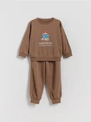 Bluzy i sweterki niemowlęce - Reserved - Bawełniany komplet Paddington - brązowy - miniaturka - grafika 1