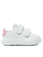 Buty dla dziewczynek - adidas Sneakersy Advantage IH4894 Biały - miniaturka - grafika 1