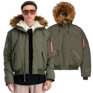 Odzież taktyczna i umundurowanie - Alpha Industries Kurtka z kapturem Arctic Guardians 148129 142 - Ciemnooliwkowa - miniaturka - grafika 1