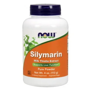 NOW FOODS NOW FOODS Silymarin Pure Powder (Sylimaryna) 113g - Układ pokarmowy - miniaturka - grafika 1