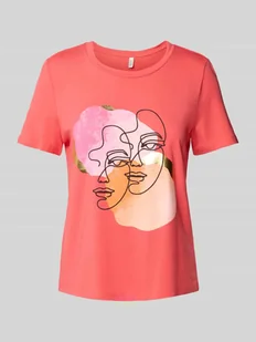 T-shirt o kroju comfort fit z mieszanki bawełny model ‘DIFACEY’ - Koszulki i topy damskie - miniaturka - grafika 1
