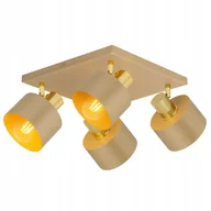 Lampy sufitowe - Lampa sufitowa Plafon Żyrandol Kaszmir Ecru Beżowa 485-AG4 Pokoju Sypialni - miniaturka - grafika 1