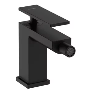 HANSGROHE 73200670 Tecturis E Jednouchwytowa bateria bidetowa z kompletem odpływowym Czarny Matowy - Baterie bidetowe - miniaturka - grafika 1