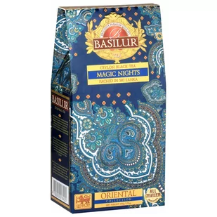 Basilur Magic Nights- Sypana Czarna Herbata Cejlońska Z Dodatkiem Kwiatów Bławatka, Malwy Oraz Owoców, 100G X1 - Herbata - miniaturka - grafika 1