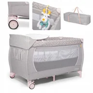 Łóżeczka i kojce - Lunar+ keep pink - łóżeczko turystyczne - miniaturka - grafika 1