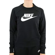 Koszulki i topy damskie - NIKE Damska koszulka z długim rękawem W Nsw Essntl Crew Flc Hbr - miniaturka - grafika 1