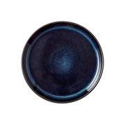 Talerze - Czarno-niebieski talerz kamionkowy ø 17 cm Mensa − Bitz - miniaturka - grafika 1