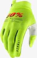 Rękawiczki rowerowe - 100% Rękawiczki 100% ITRACK Glove fluo yellow roz. XXL długość dłoni 209-216 mm DWZ - miniaturka - grafika 1
