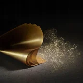 Dodatki do ciast w proszku - Modecor Złota folia spożywcza 15 szt 80x80mm - miniaturka - grafika 1