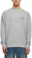 Bluzy męskie - Urban Classics Męska bluza Cloudy Crew, dostępna w wielu różnych kolorach, rozmiary S-5XL, szary, XXL - miniaturka - grafika 1