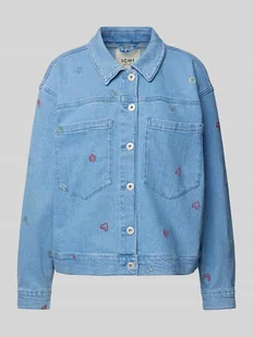 Kurtka jeansowa o kroju relaxed fit z kieszeniami na piersi model ‘JAELLA’ - Kurtki damskie - miniaturka - grafika 1