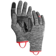 Rękawice narciarskie - Rękawiczki damskie Ortovox Fleece Light Glove W Rozmiar rękawiczek: L / Kolor: czarny - miniaturka - grafika 1