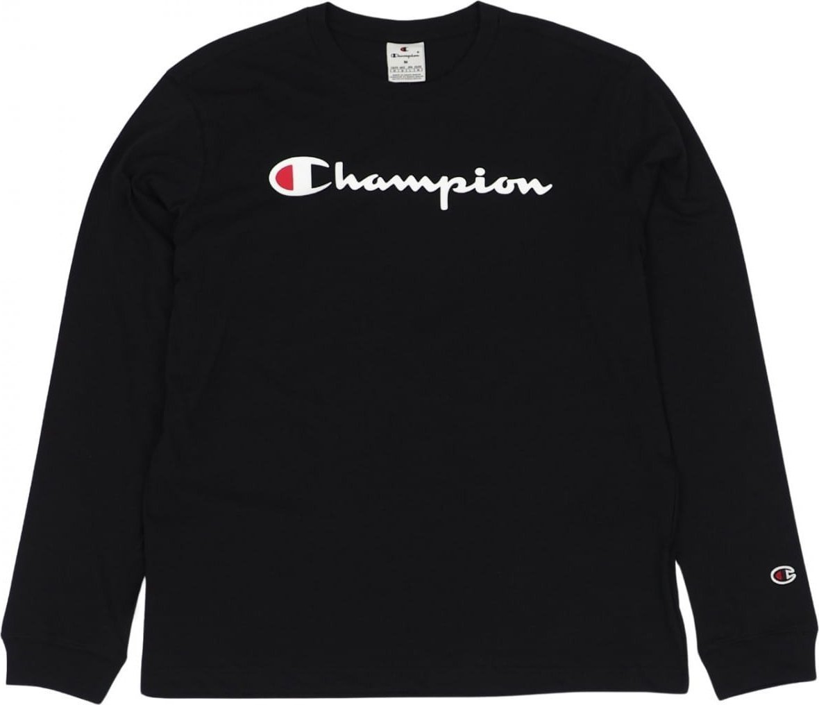 Champion Koszulka męska Champion Crewneck Long Sleeve czarna 220257 KK001 XL