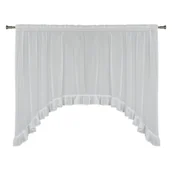 Firany - Firanka z taśmą JULIA 290 x 160 cm biała - miniaturka - grafika 1