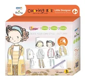 Moda i uroda - Rolki samoprzylepne Mała projektantka jesień 3szt - miniaturka - grafika 1