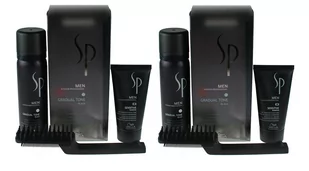 Wella SP Men Gradual, Zestaw maskujący siwiznę włosów dla mężczyzn pianka pigmentująca 60ml + szampon 30ml + szczotka, x2 - Szczotki i grzebienie do włosów - miniaturka - grafika 1